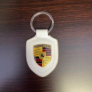 Porsche Key Chain - White